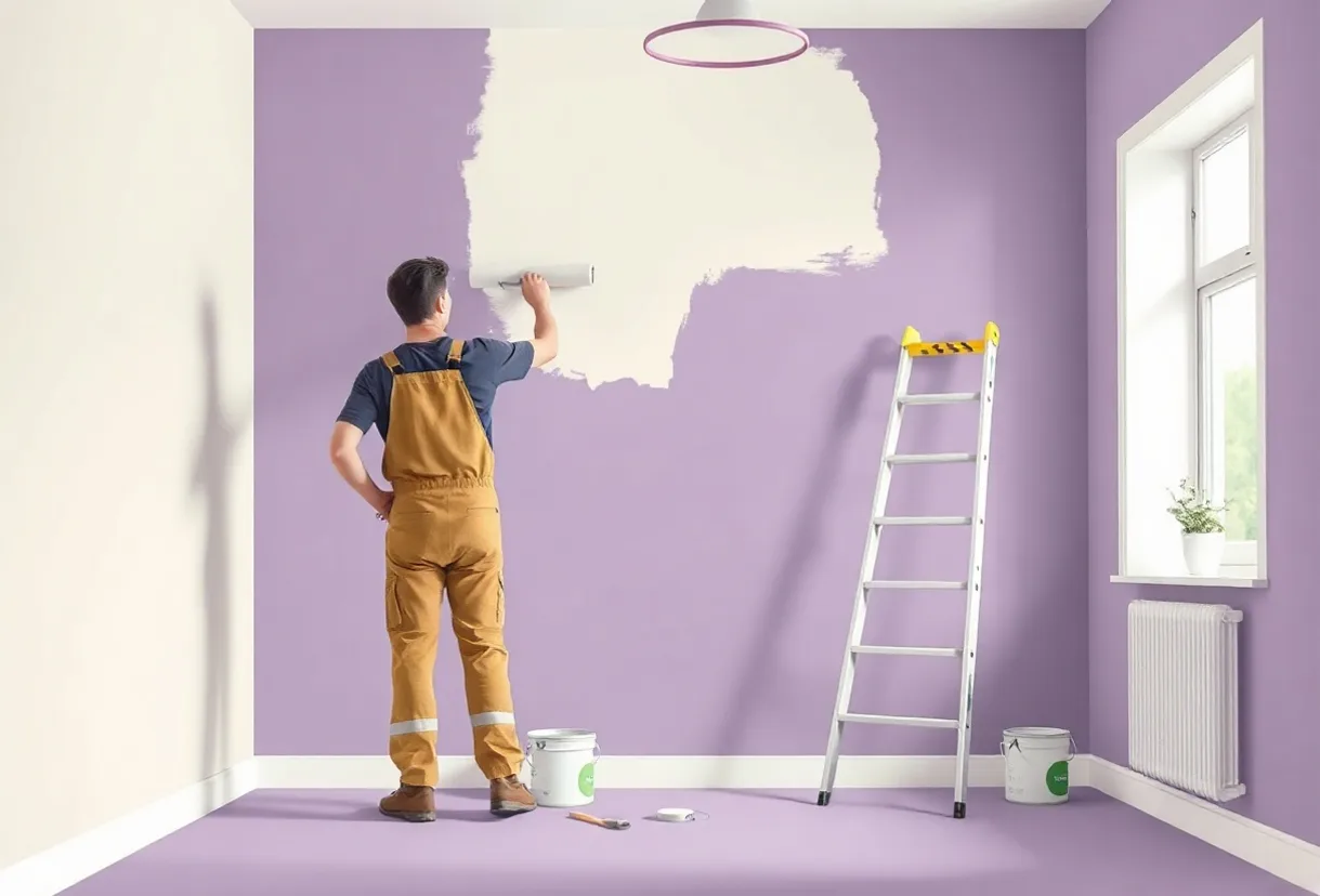 Peintre Couzeix 87270 en intervention sur un chantier